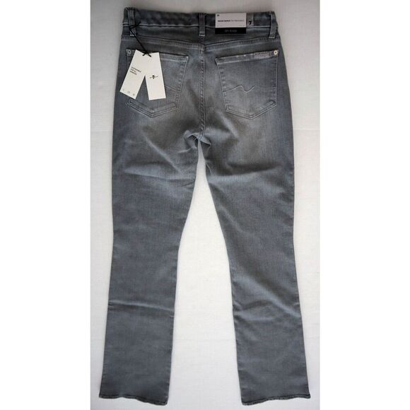 7 For All Mankind Women's Sz 28 Gray Kimmie Mid Rise Bootcut Denim Jeans - Picture 2 of 13